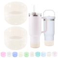 Worbss 2 Pack Silicone Boot Sleeve For Stanley Cup Accessories 40Oz & Hydro Flask 18-24Oz & Simple Modern Tumbler Glitter Anti S
