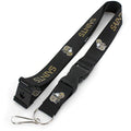 aminco NFL New Orleans Saints Throwback Lanyard, Black, 6
