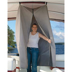 Taylor Made Pontoon Boat Privacy Partition Curtain - Gray 30'' W X 30'' D X 70'' H, Compatible With Bimini Or Hard Top, Marine-G