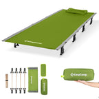Kingcamp Ultralight Compact Folding Camping Cot Bed, 4.9 Pounds (Green)