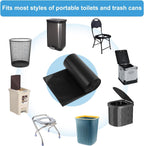 Siewl 25 Portable Camping Toilet Bags, Biodegradable Compostable Thickened For 5 Gallon Bucket Toilet