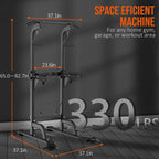 Bounabay Power Tower Dip Station Pull Up Bar For Home Adjustable Height Multifunctional Home Strength Training Fitness Exercise