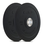 Cap Barbell Best Olympic Bumper Plate Set, Black, 15 Lb Pair