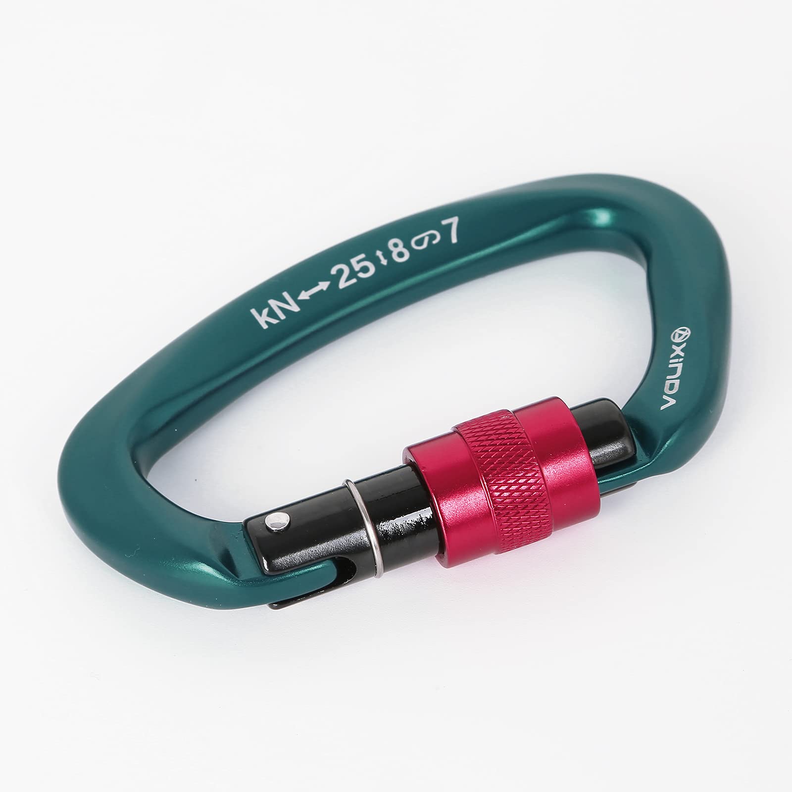 Xinda Screwgate Locking Carabiner Clip - Professional Rock Climbing Carabiner Screw Lock,Heavy Duty Carabiners For Climbing,Moun