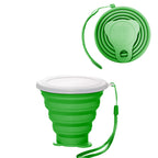 Intatikoo Silicone Collapsible Cup,Collapsible Cups For Camping,Folding Cup With Lids,Collapsible Coffee Cup,Reusable Drinking M