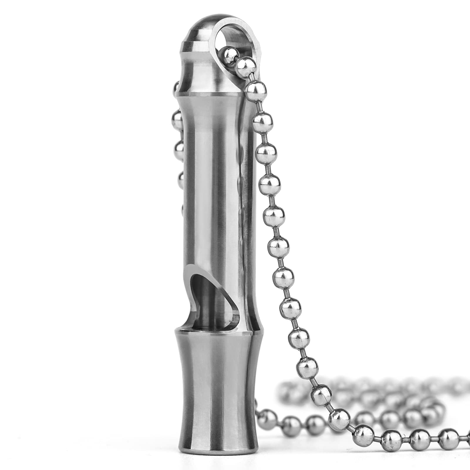 Tisur Titanium Emergency Keychain Necklace Whistle,Edc Safety Whistles For Women And Kids,Loud Up To 120Db, Survival Whistles Fo