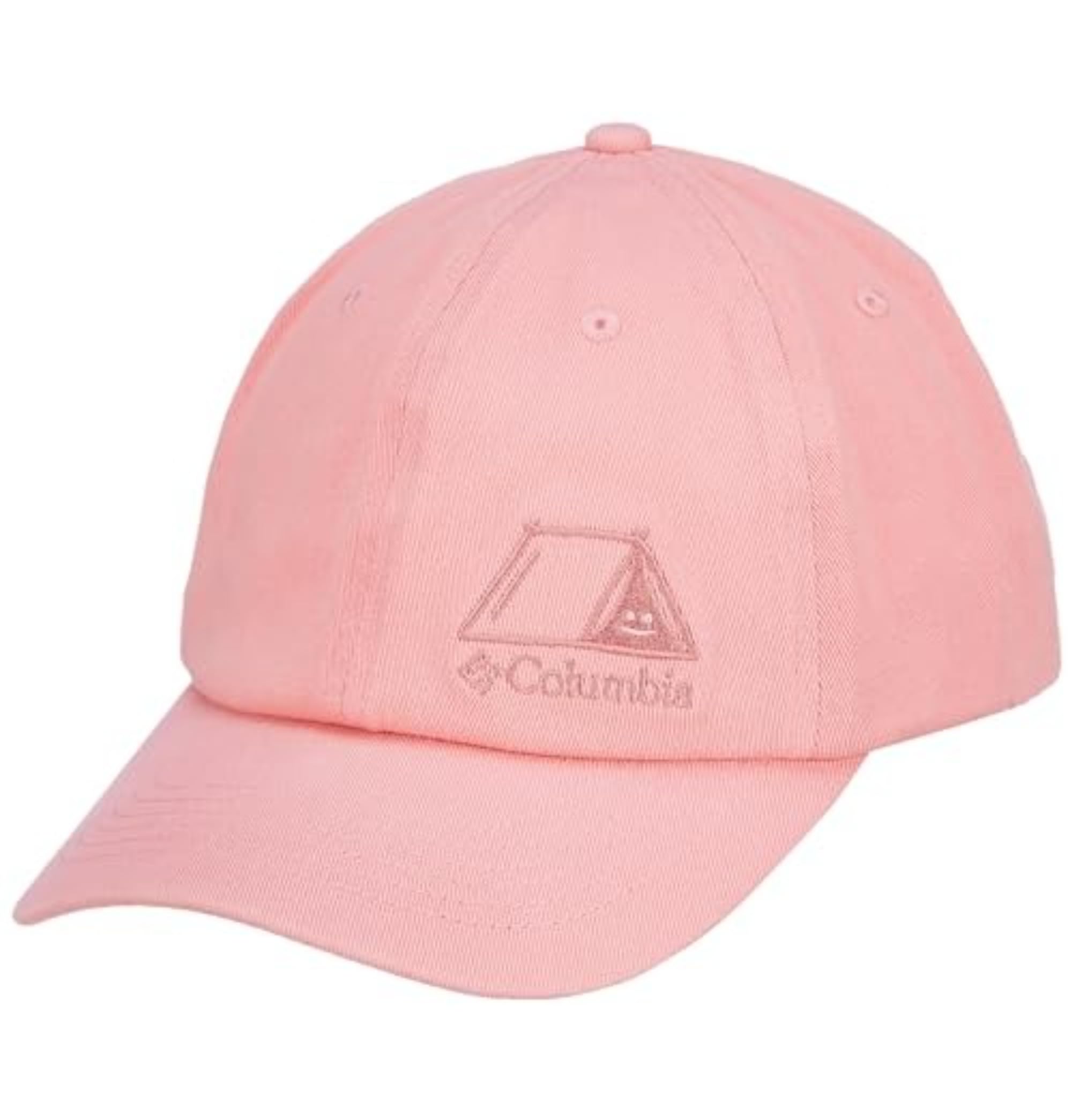 Columbia Unisex Logo Dad Cap, Salmon Rose, Smiley Tent, Os