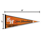 Rico Industries Ncaa Sam Houston State Bearkats Classic 12'' X 30'' Felt Wall D  Cor Pennant - Great For Home/Bed Room/Man Cave