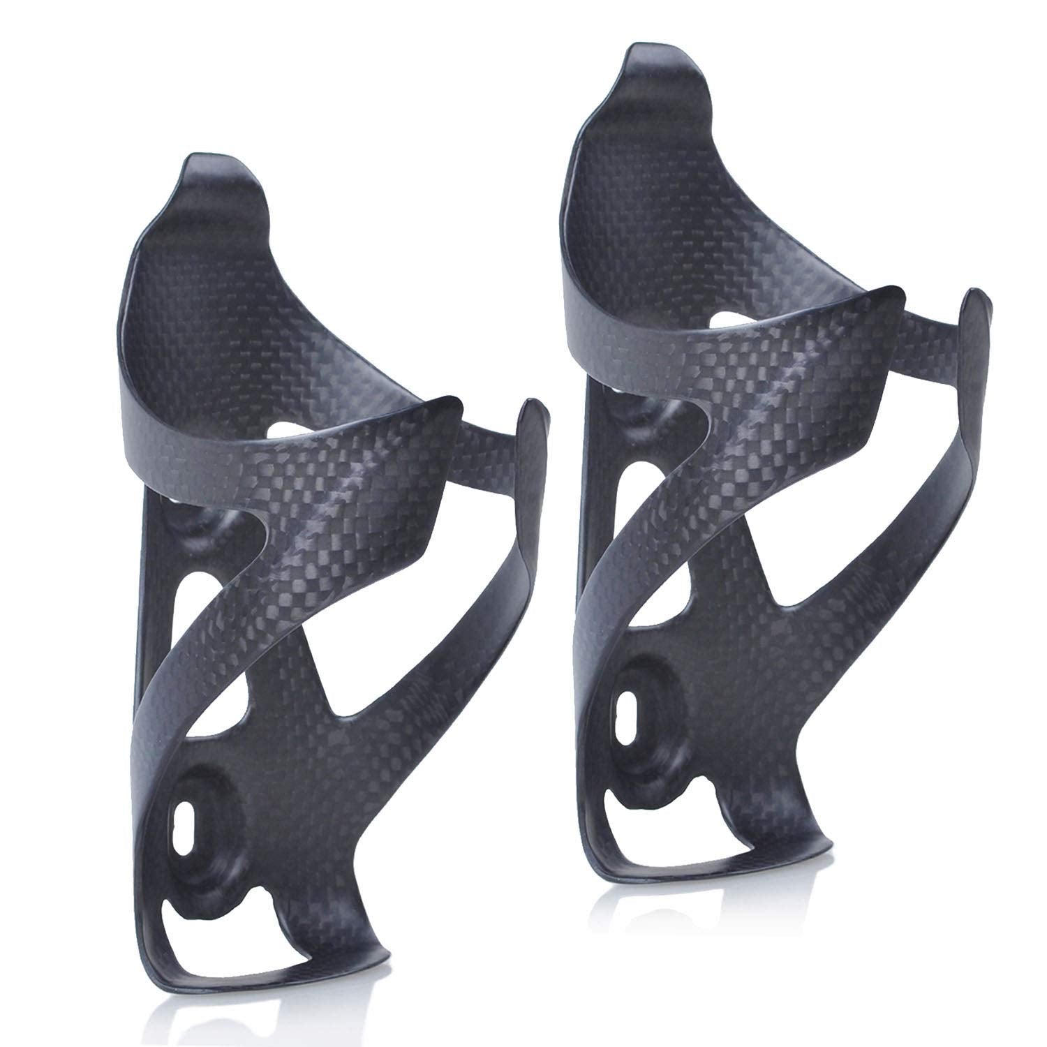 Thinktop 2 Pack Ultra-Light Full Carbon Fiber Bicycle Bike Drink Water Bottle Cage Holder Brackets For Road Bike Mtb Cycling