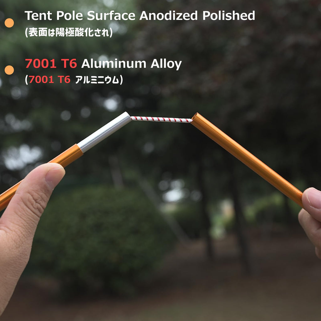 Azarxis Tent Pole Repair Kit Splint Support Kit Replacements Aluminum Rod Adjustable Replacement Poles Accessories For Camping H