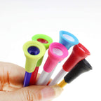 Rubber Cushion Top Plastic Golf Tees Mixed Colors Pack Of 50Pcs (2-3/4'')