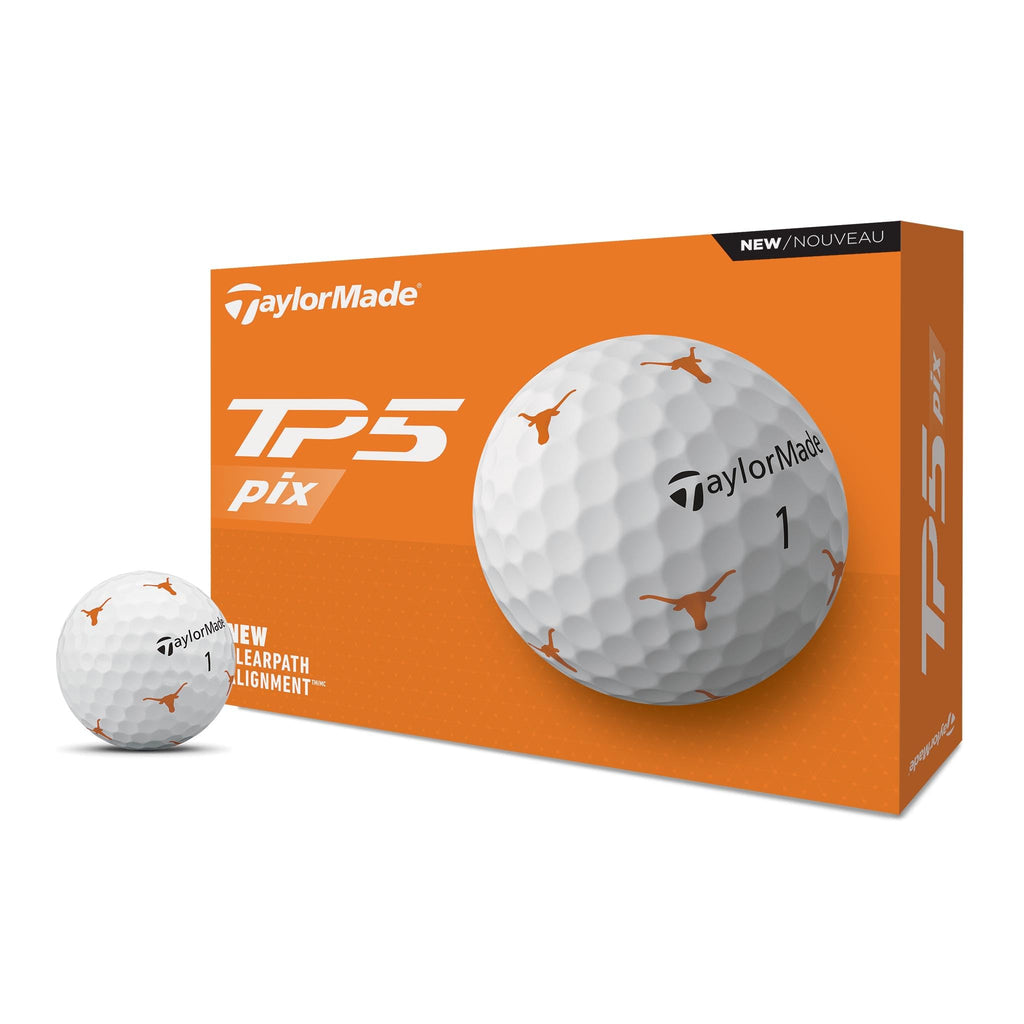 TaylorMade Golf 2024 TP5 PIX Texas ONE Dozen Golf Balls
