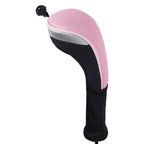 Andux 3Pcs/Pack Long Neck Golf Hybrid Club Head Covers Dial No. Tag Ctmt-02 Pink