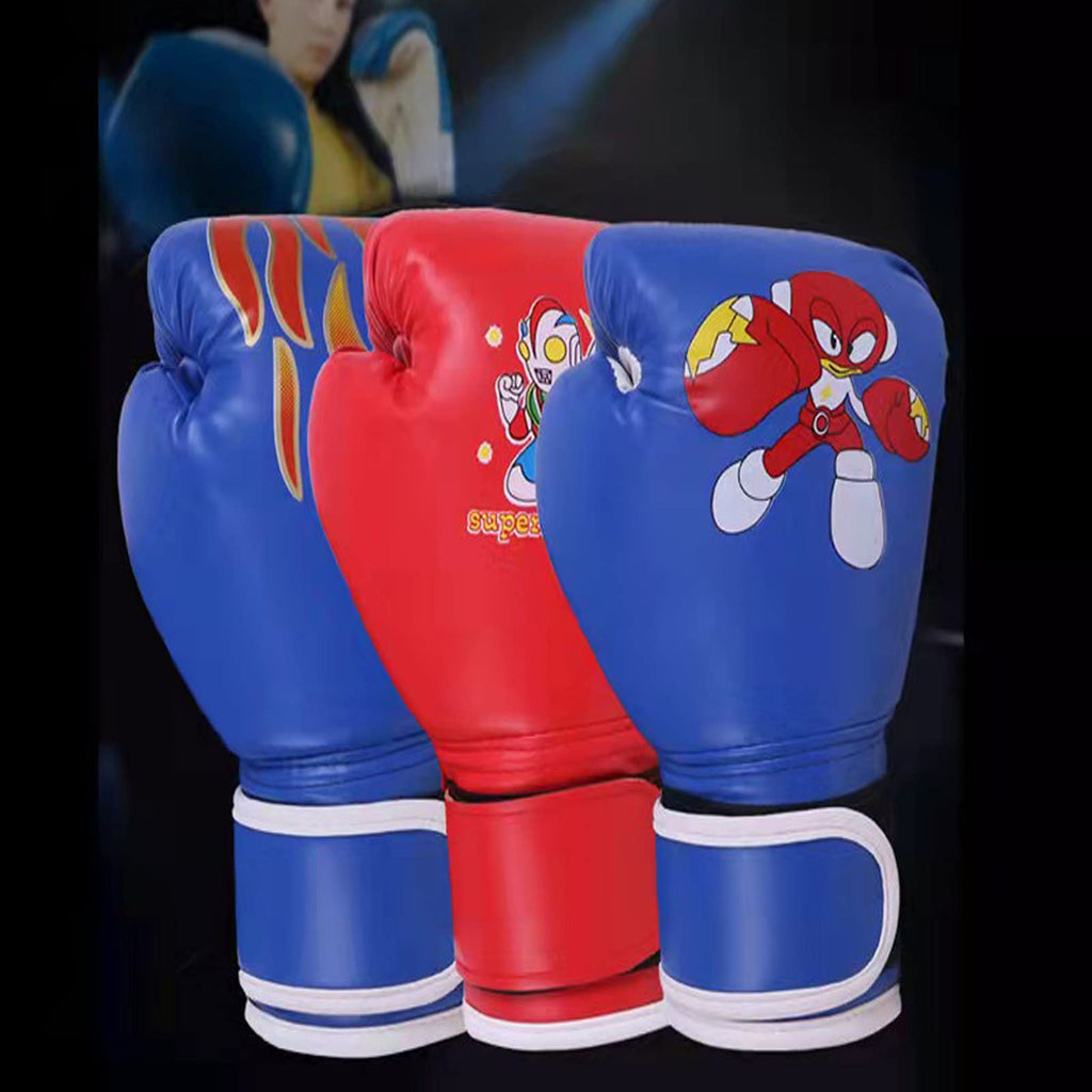 Kids Boxing Gloves Boxing Gloves For Kids 4-12 Ages Childrens For Boys And Girls Pu Cartoon Sparring Training Boxing Gloves Palm