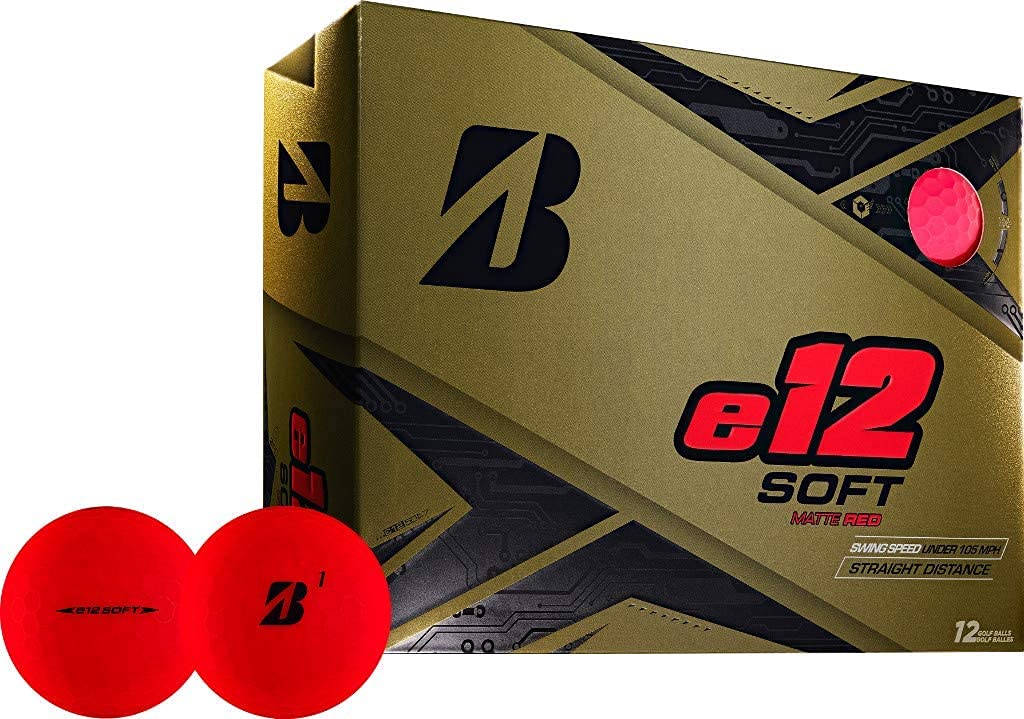 Bridgestone E12 Contact Red Golf Ball - Dozen
