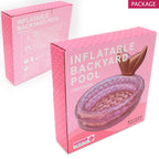 Benelet Inflatable Backyard Kiddie Mermaid Pools, Garden Round Swimming Pool For Kids, Kiddie Paddling Pool Indoor&Outdoor Baby