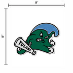 Rico Industries Ncaa Tulane Green Wave Primary Shape Cut Pennant - Home And Living Room D  Cor - Soft Felt Ez To Hang