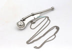 5''Brass Boatswain Whistle W/Box Bosun Call Pipe Silver Finish