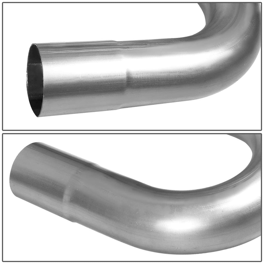 Dna Motoring Ztl-30Raw 16 Pcs 3 Inches Mild Steel Diy Custom Mandrel Exhaust Pipe Straight  U Bend Tube Kit,Universal Fit