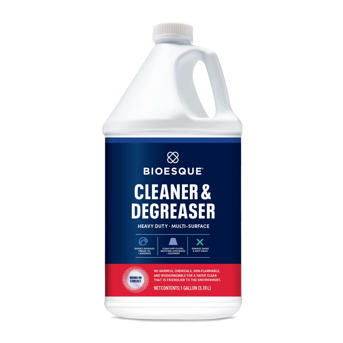 Bioesque Heavy Duty MultiSurface Cleaner & Degreaser Concentrated Professional Formula, 1 Gallon (Pack of 1)