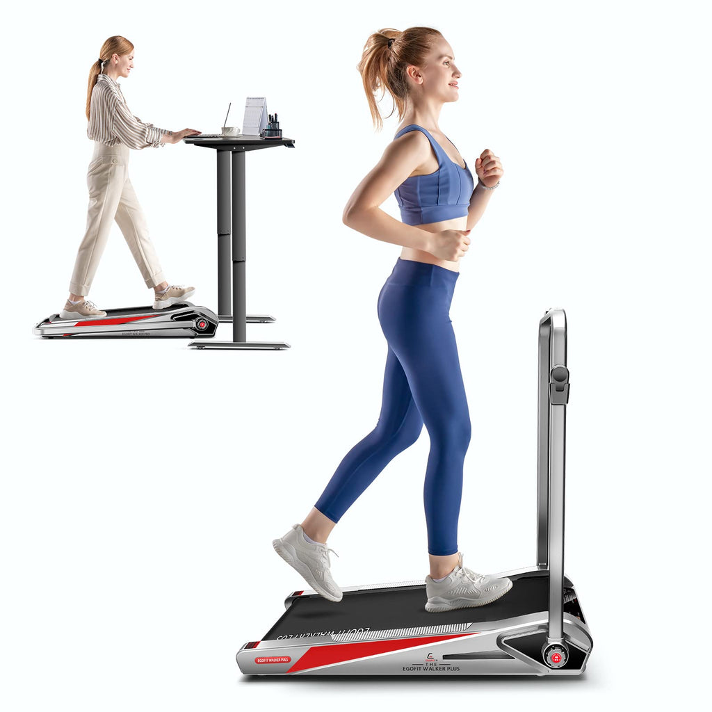 Egofit Walker Plus M1T Smallest 2In1 Folding Under Desk Treadmill With Incline For Home&Office With App & Remote Control For Wal