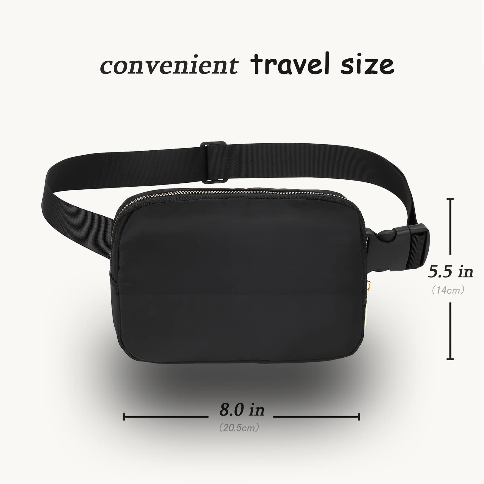 Daitet Everywhere Belt Bag For Men&Women, Crossbody Fanny Pack & Waist Bag With Adjustable Strap For Outdoors Workout Traveling