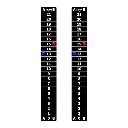AIWEILUCK 2 Pack Cornhole Scoreboards Black