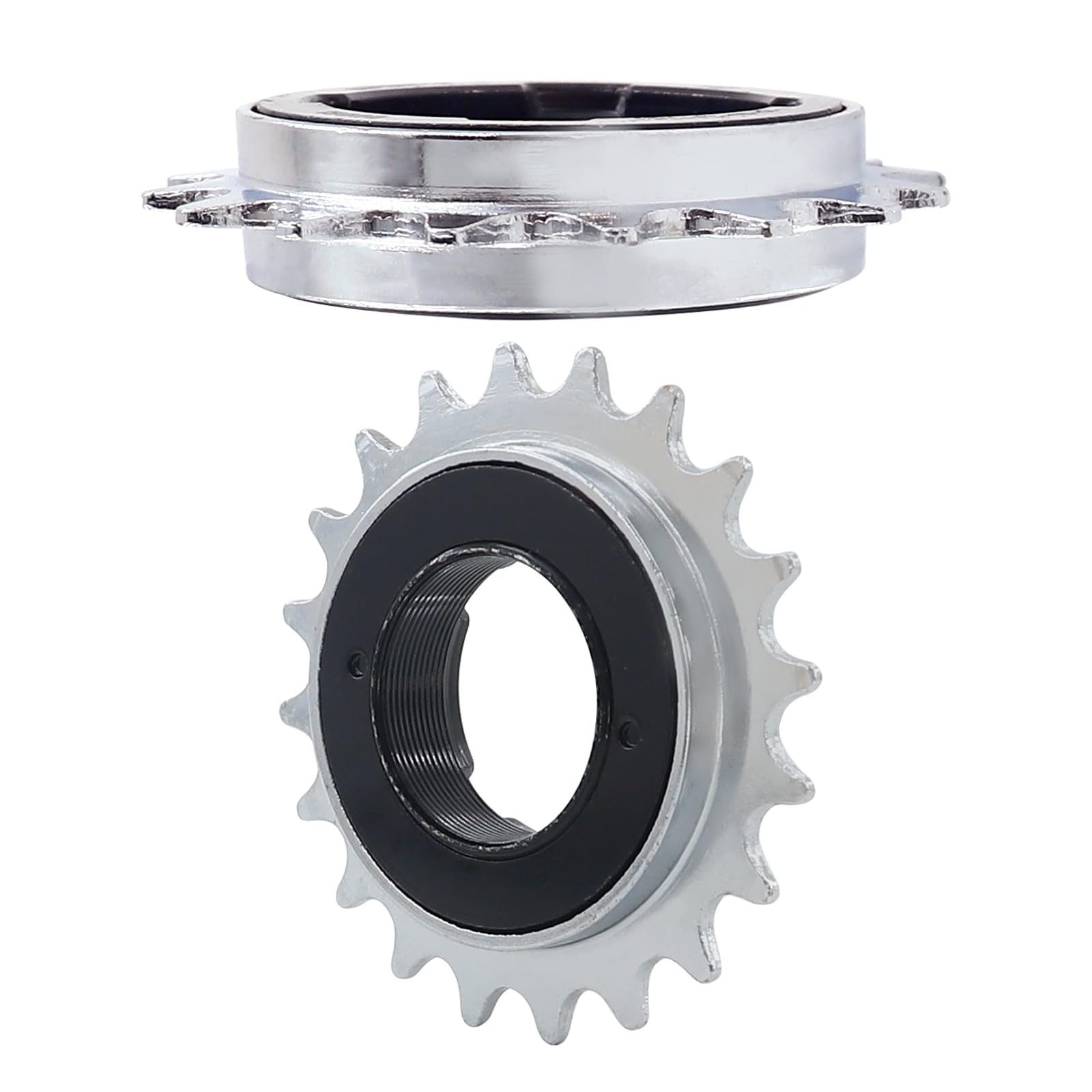 Zukka Single-Speed Bike Freewheel 20 Teeth Bicycle Flywheel Compatible 1/2 X 1/8 One-Speed Cycling Replacement Accessory