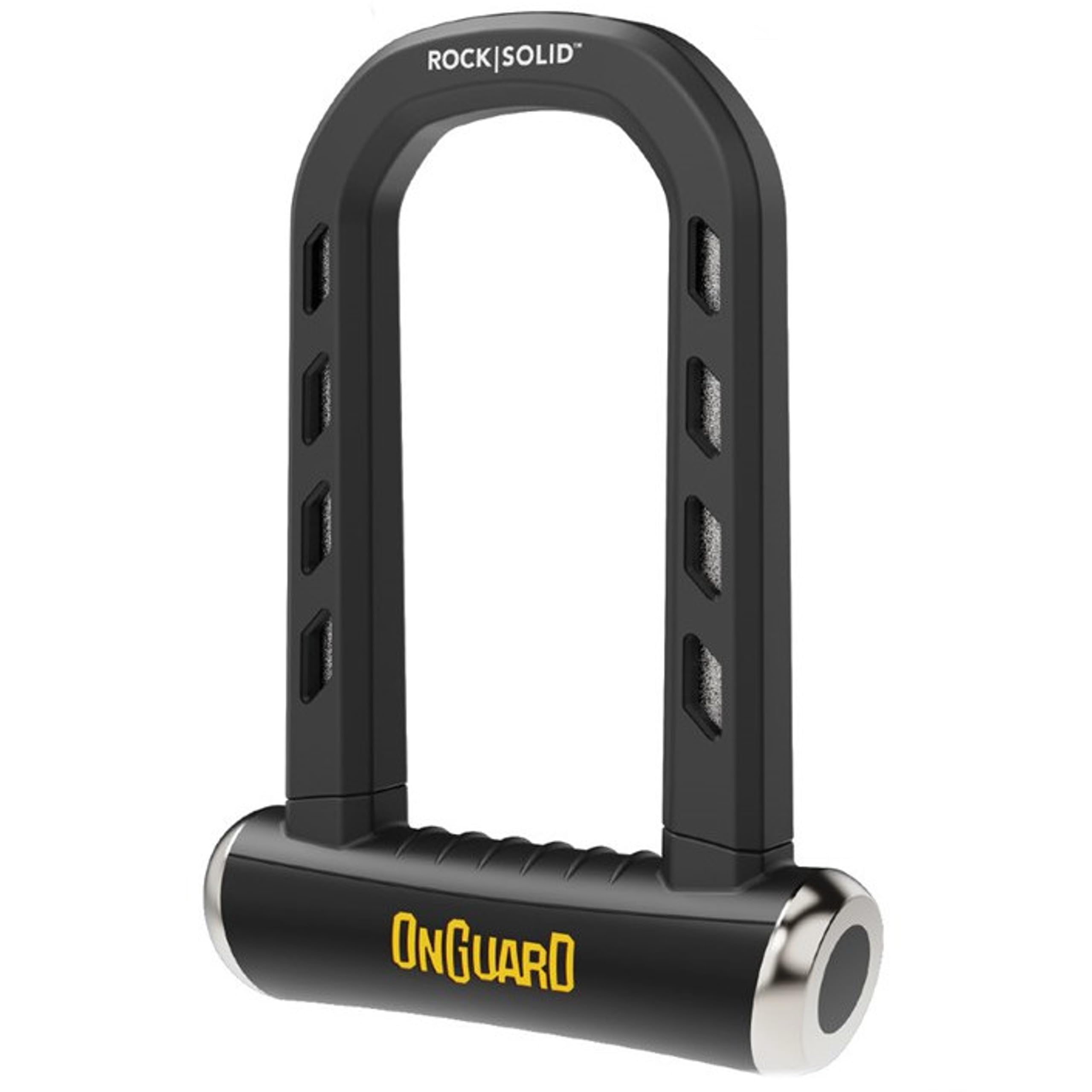 OnGuard RockSolid U-Lock - 14 mm (0.55 in) Hardened Steel Bike Lock, 90 mm    175 mm (3.55 in    6.90 in) Interior Dimensions, A