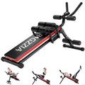 Bigzzia Adjustable Ab Exercise Bench, 12.6kg, Full Body Exercise Equipment with LCD Monitor, 330lbs Capacity, Flat Adjustment, P