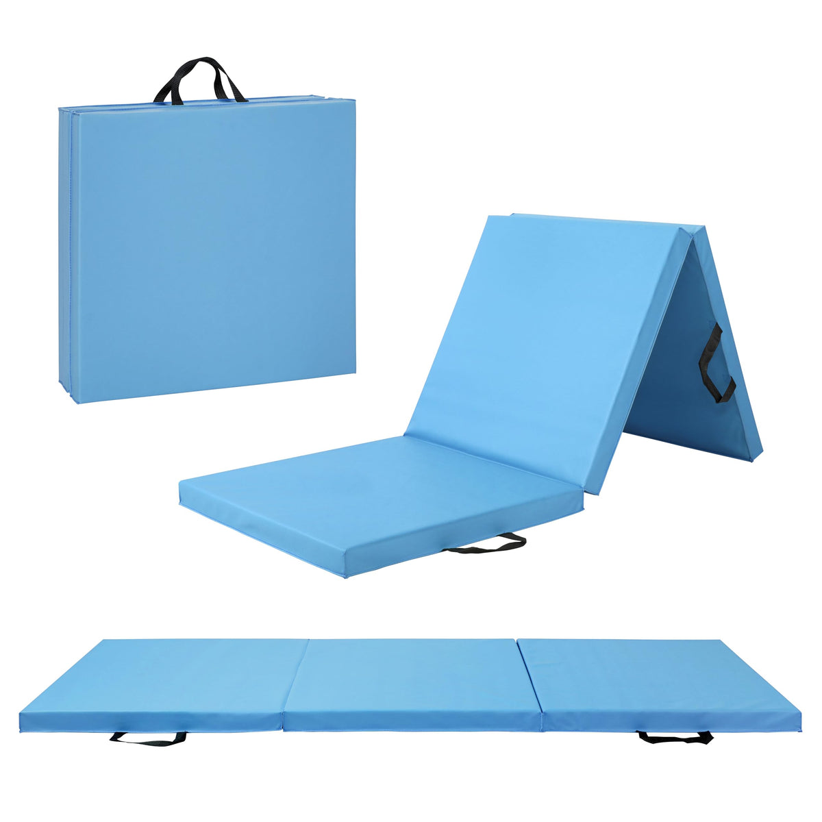Cap Barbell All Purpose Folding Anti Tear Exercise Training Aerobic Fitness Gym & Gymnastics Balance Mat. 72inchL X 24inchW X 2inchThick.
