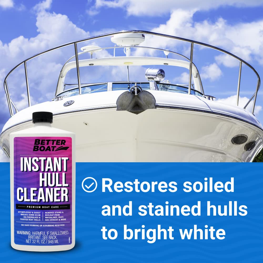 Fiberglass Boat Hull Cleaner For Boats & Aluminum Boat Cleaner Cleaning Supplies Marine Metal Stain Remover And Restorer Boat So