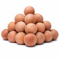 Trikhomam Natural Cedar Wood Balls With Lavender Organza Bags | Pack Of 20 Cedar Moth Repellent Balls | Closet Freshener For War