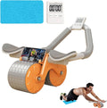 HVG TRADERS Professional Automatic Rebound Abdominal Abs Wheel with Elbow Support and Timer, Ab Roller Wheel for Effective Abdom