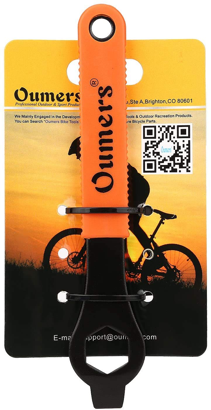 Oumers Bike Crank Extractor And Bottom Bracket Remover With 16Mm Spanner Wrench, Bicycle Crank Removal Tool Crank Puller Tool-Bi