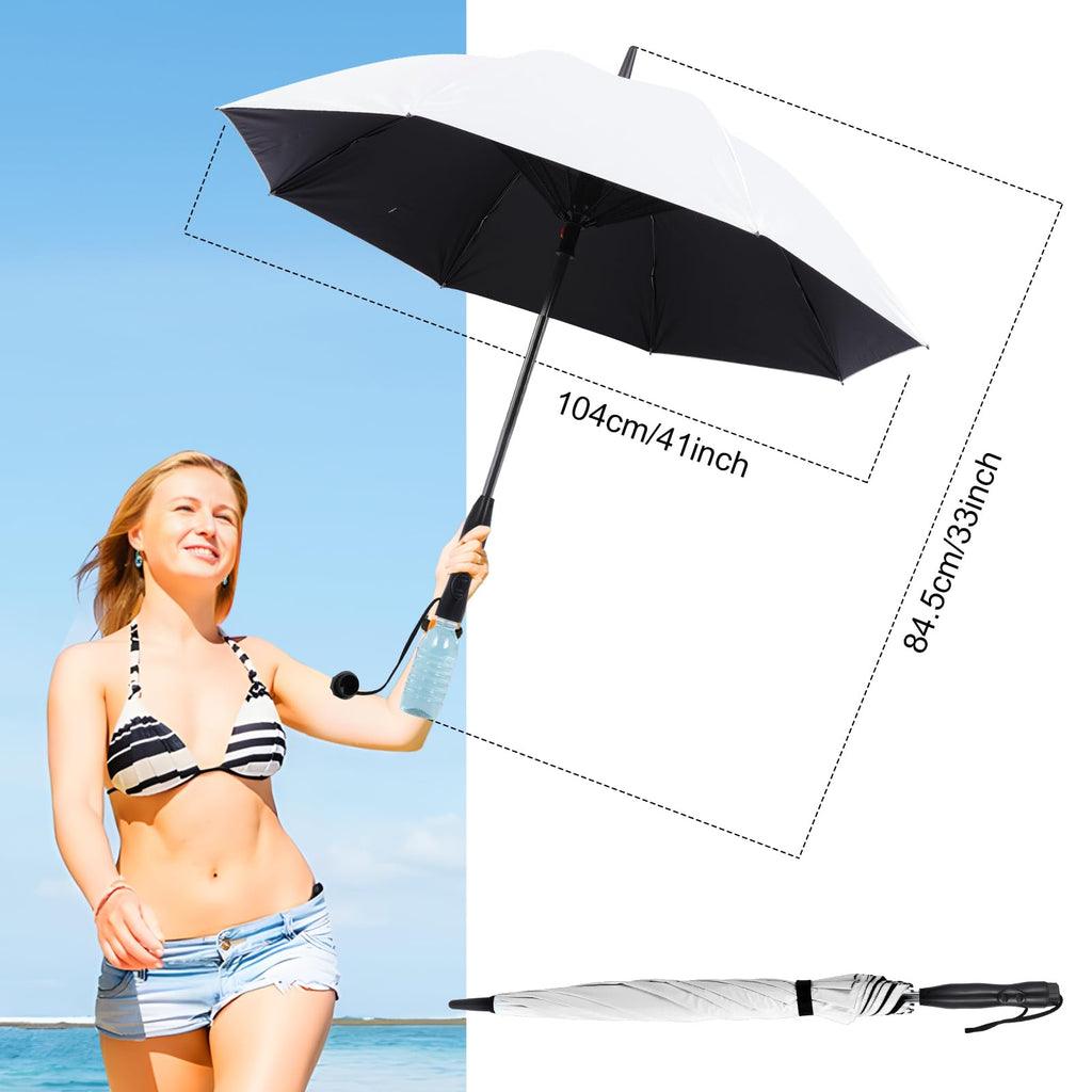 Fiyliao Umbrella With Fan And Mist Spray,Rechargeable - Ultimate Solution For Cooling & Uv Protection - Ideal For Summer, Beach,