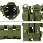 Patiosguard Tactical Water Bottle Pouch For Molle Systems, Adjustable Outdoor Sports Kettle Carrier Holder (Green)