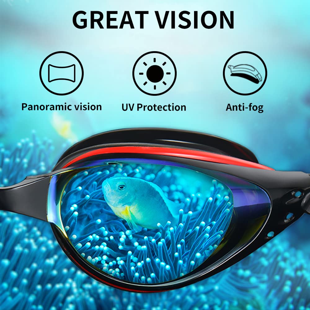 Aikotoo Shortsighted Swimming Goggles Anti-Fog