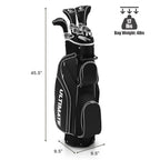 Tangkula 9/10 Pieces Women'S Complete Golf Clubs Set Right Hand, Includes 460Cc Alloy #1 Driver & #3 Fairway Wood & #4 Hybrid &