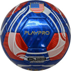 PLAYPRO Country Training Soccer Ball: World Edition (USA - Blue, 3)