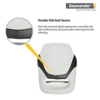 Seamander Premier Series Captain Bucket Seat With Flip Up Bolster, Boat Seat Suitable For Fishing And Pontoon Boats