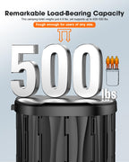 New Upgraded 15'' Xl Portable Toilet For Adults, Camping Toilet Tested 500 Lbs With Lid & Removable Paper Holder, Portable Potty