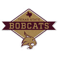 Rico Industries Ncaa Texas State Bobcats Diamond Shape Cut Pennant - Home And Living Room D  Cor - Soft Felt Ez To Hang,20.5 X 1