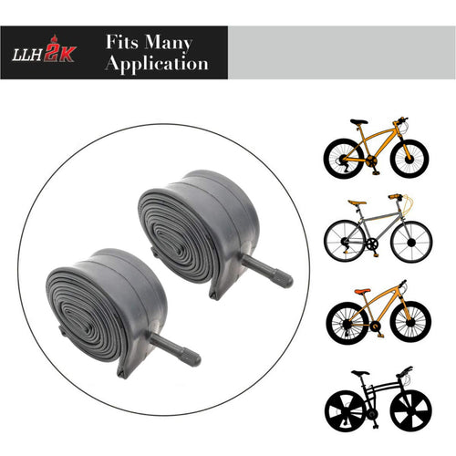 24 Inch Bike Tube 24 Bike Tube 24 X 1.95/1.75/2.10/2.125 Bike Inner Tube 2 Pack -Schrader Valve With 3 Tire Levers 6 Round Patch