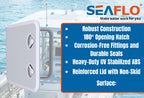 Seaflo Marine Boat Deck Access Hatch & Lid, 20'' L X 18'' W, White