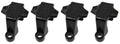 Jsp Manufacturing Black Plastic Pontoon Boat Square Rail Fender Adjuster Hanger Clip (4)