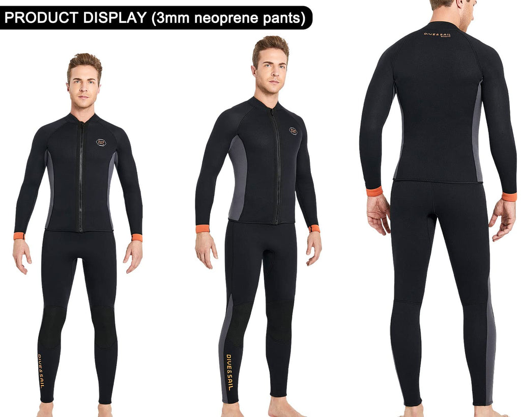 Wetsuit Pants 3Mm Neoprene Pants Men Surfing Pants Keep Warm For Diving Surfing Swimming Snorkeling Scuba Kayaking Pants 2Xl Siz