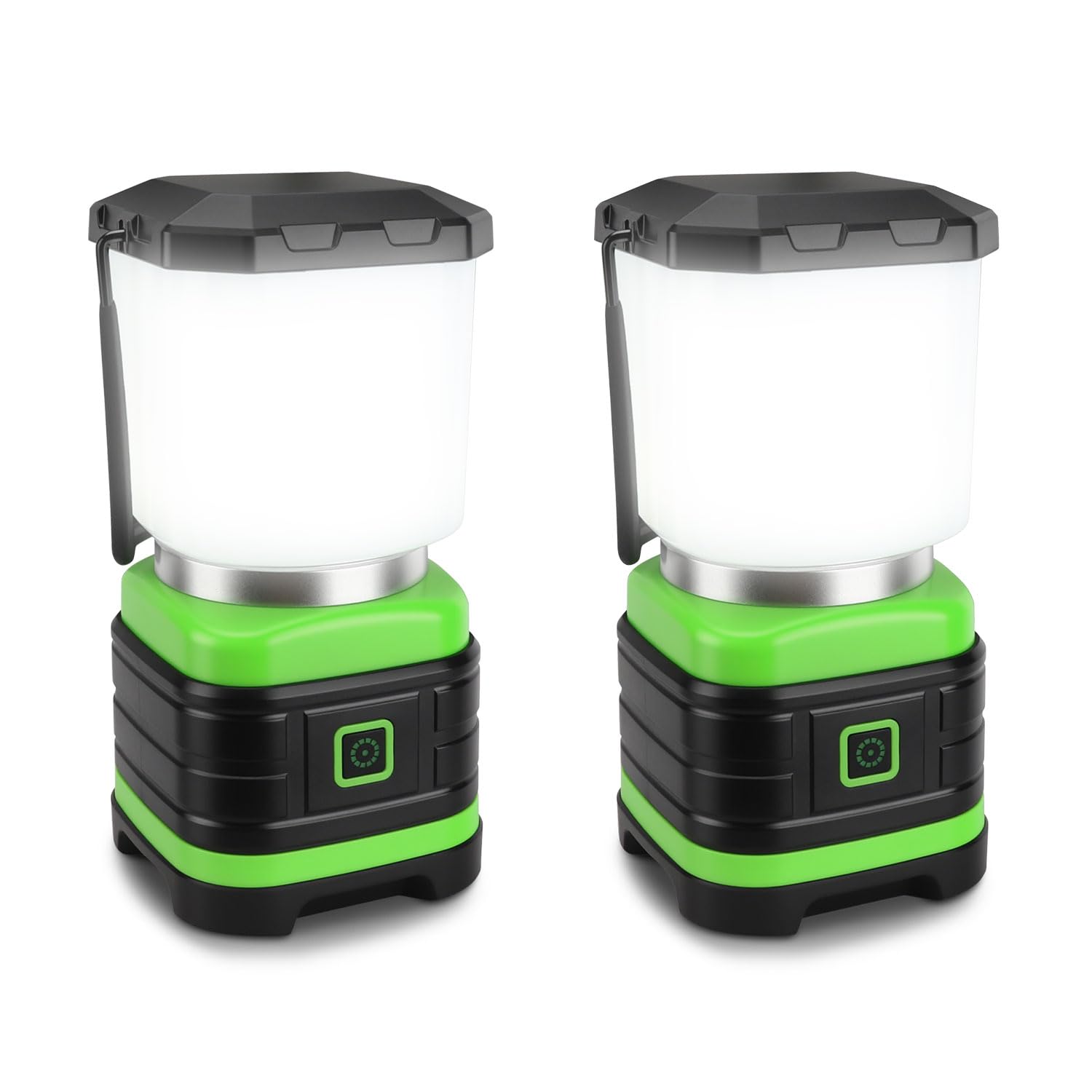 EXTRASTAR 2 PCS Camping Lantern, Lanterns for Power Outages, 260 Lumen max, 2 Flash Modes, Battery Powered Camping Gear for Camp