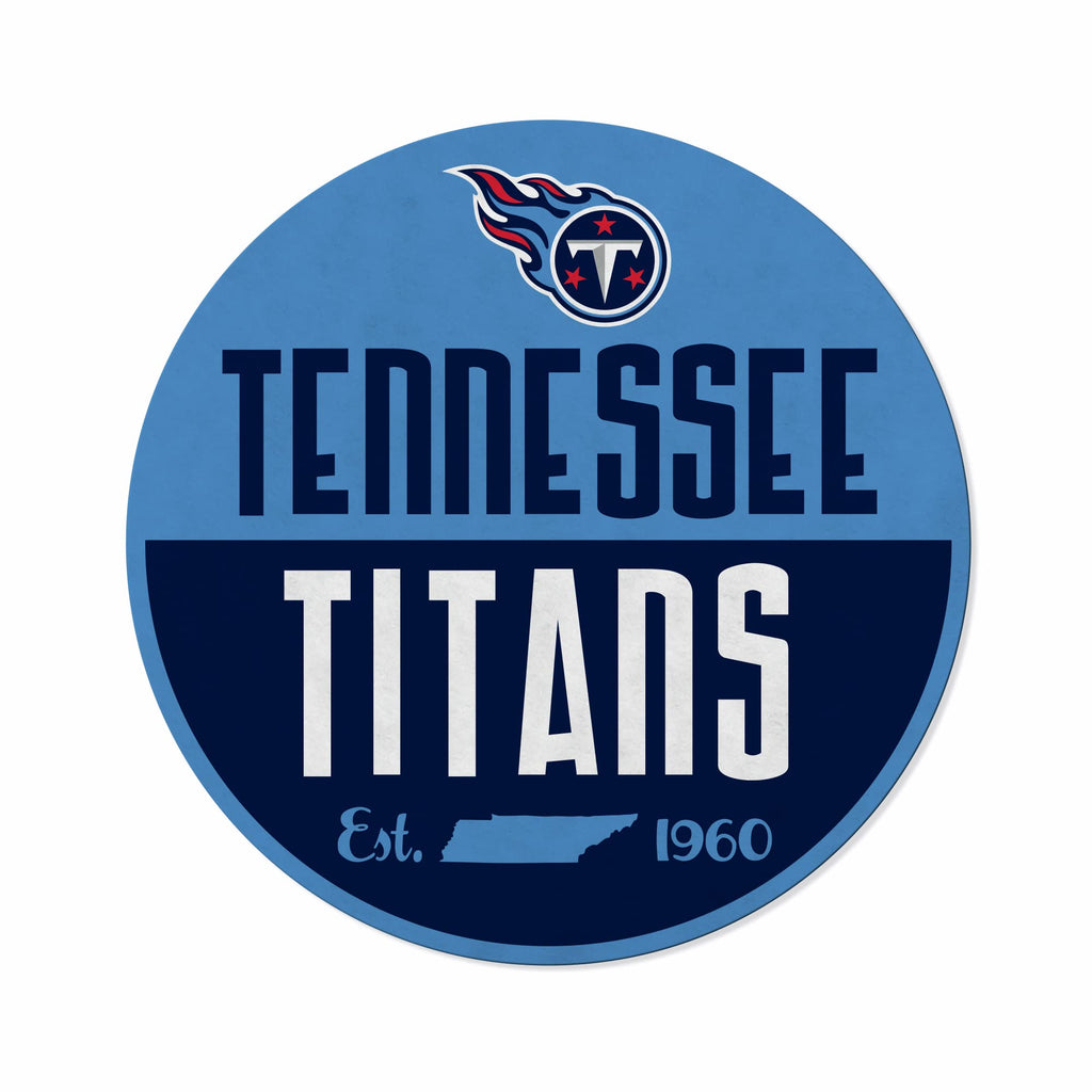 Rico Industries Nfl Football Tennessee Titans Classic Shape Cut Pennant - Home And Living Room D  Cor - Soft Felt Ez To Hang