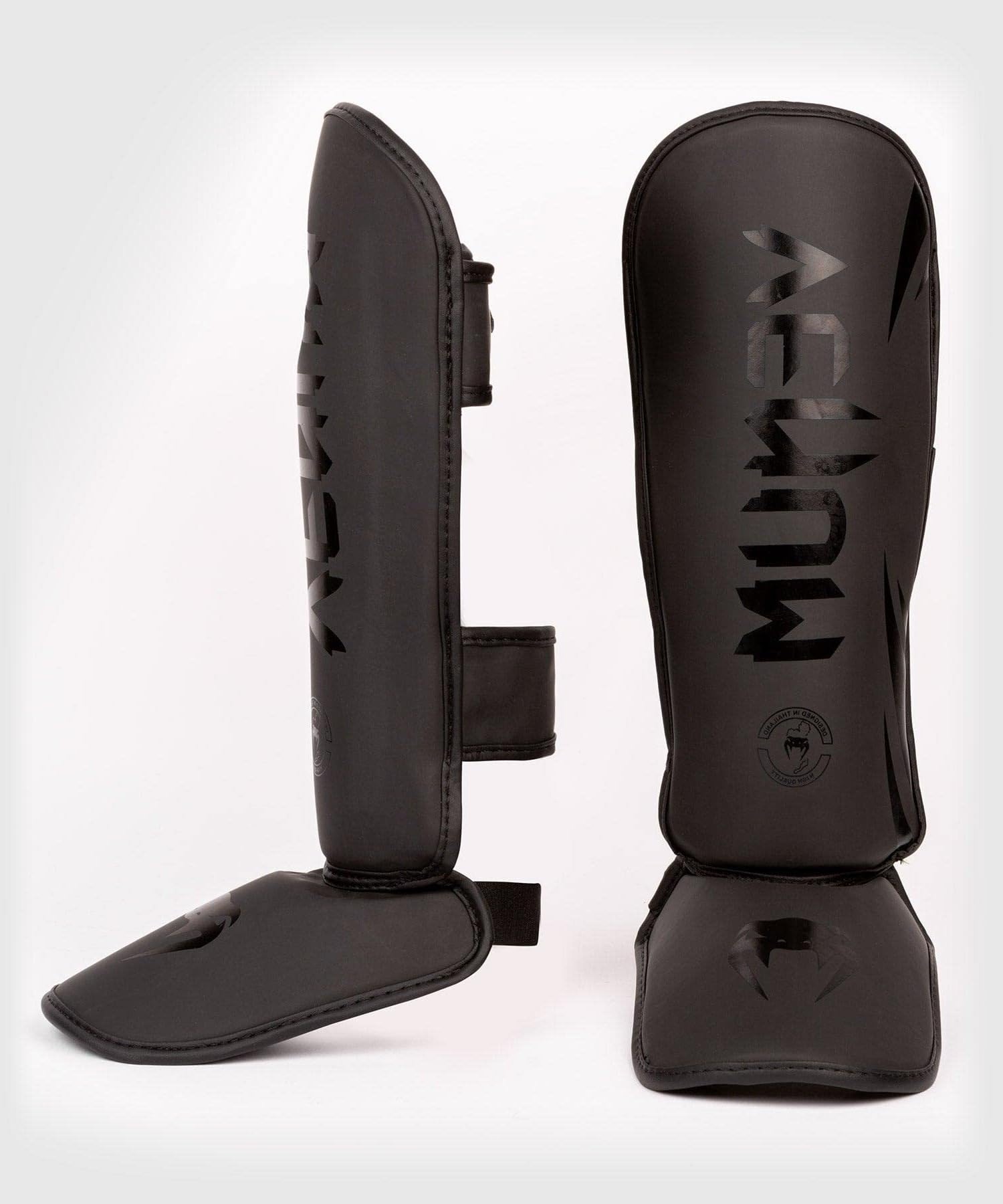 Venum Challenger Kids Shin Guards - Black/Black - S